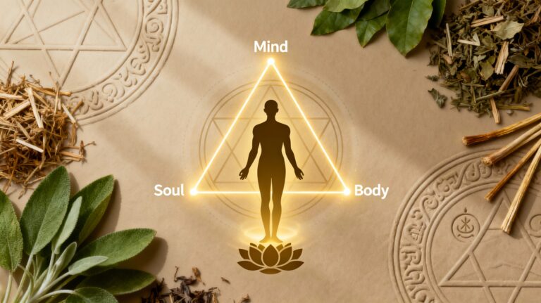 मन,आत्मा और शारीर का त्रिकोण